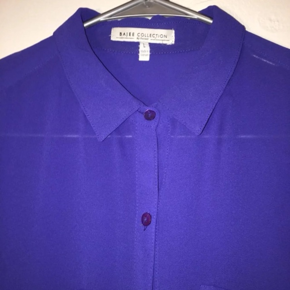 💙Blue Sheer Blouse💙